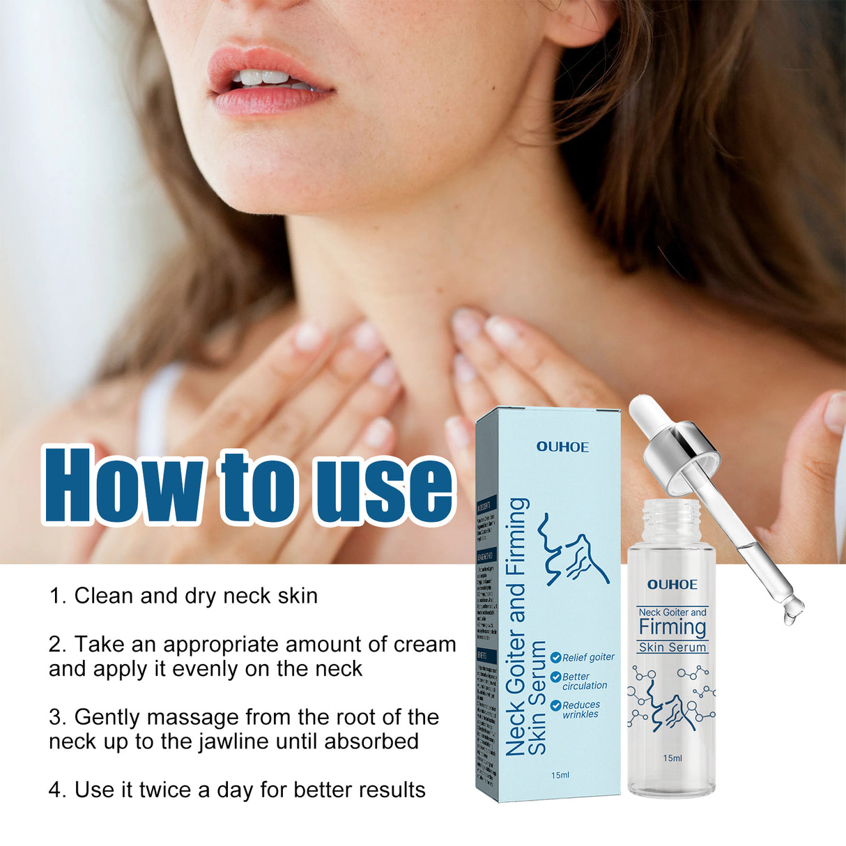 Neck Firming Essence, Lighten Fine Lines Lift Neck Moisturizing And Brightening Essence - V.I.P Digital Presence