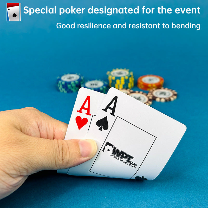 WPT Texas Hold'em Poker Cards. High - grade hard plastic, wholesale, full box, competition - spec, waterproof & anti - fold. - V.I.P Digital Presence