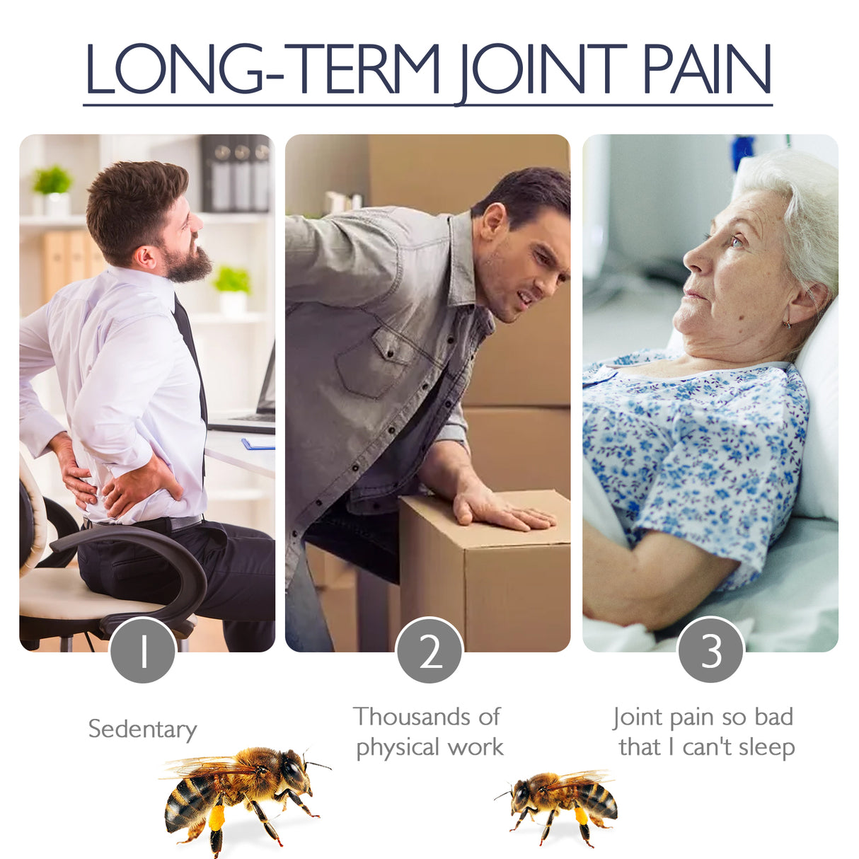 Bee Venom Joint Ointment, Relieves Hands Feet Bones Knees Lumbar Spine Sedentary Joint Pain Body Care Ointment - V.I.P Digital Presence