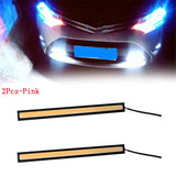 4/2Pcs 17CM Universal Car COB LED Strip Car Running Fog Lamp Driving Strip Light Waterproof 10-16V Flexible Led Strip Accessorie - V.I.P Digital Presence