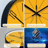 Brand - new 10/12 - inch modern wall clock. Its silent quartz makes it perfect for living rooms. - V.I.P Digital Presence
