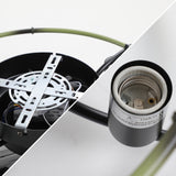 Flush Mount Ceiling Fans with Lights and Remote Control green Caged Low Profile Ceiling Fan Modern Metal Ceiling fanfor - V.I.P Digital Presence