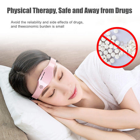 Sleep aid insomnia black pink white gold smart electrotherapy Ems sleep aid device portable massager - V.I.P Digital Presence