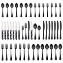 Stainless Steel Cutlery 48 Pcs Set Western Steak Knife Dinner Knife Main Dish Spoon Fork Dessert Spoon Set - V.I.P Digital Presence