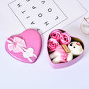 Valentines Day Gift Soap Flower Gift Rose Box Bears Bouquet Wedding Decoration Gift Festival Heart-shaped Box - V.I.P Digital Presence