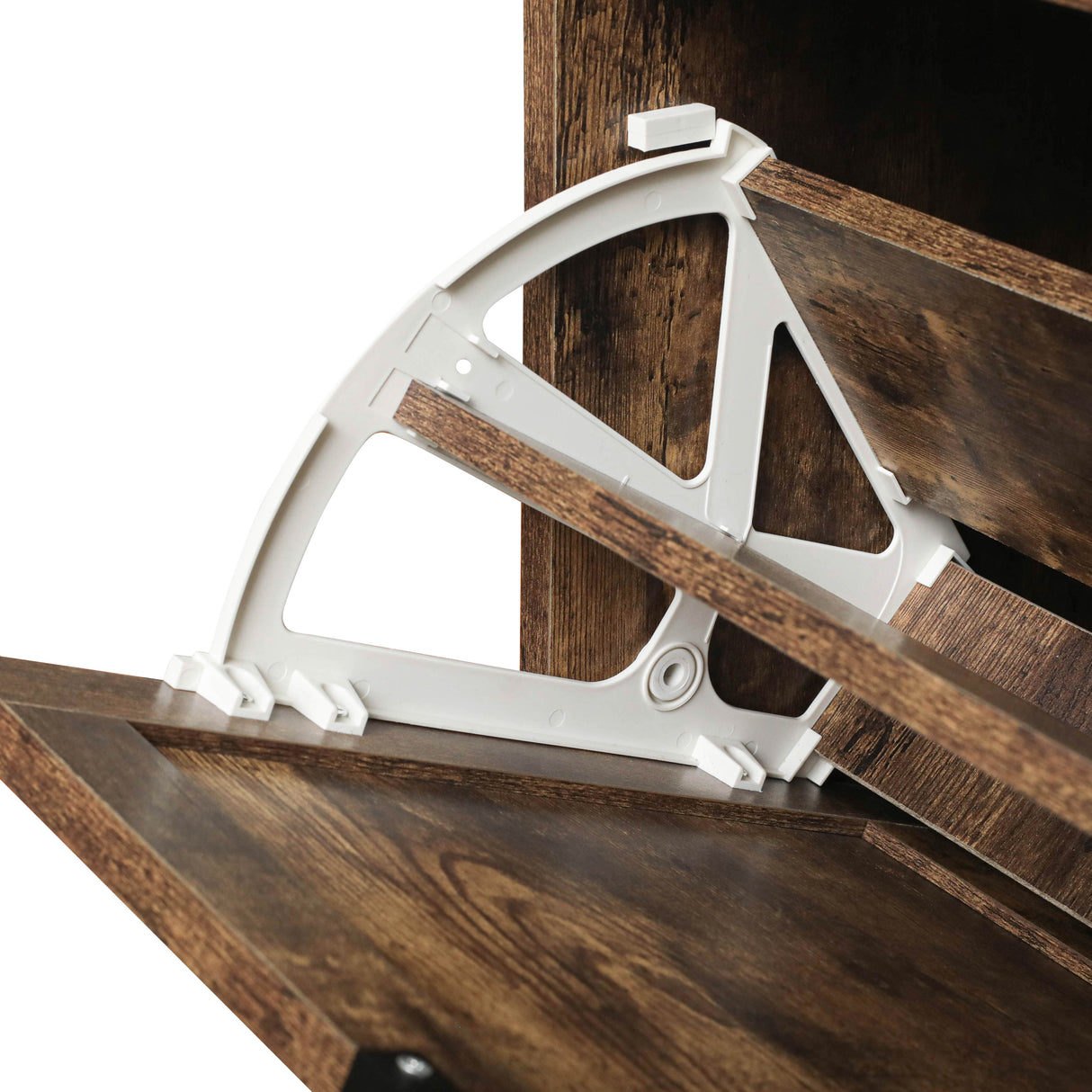 4 Door Shoe Rack, Freestanding Modern Shoe Storage Cabinet, for Entryway - V.I.P Digital Presence