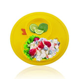 Cute Small Yellow Duck Silicone Happy Baby Kids Anti-drop Suction Table Food Tray Place mat Plate Bowl Mat