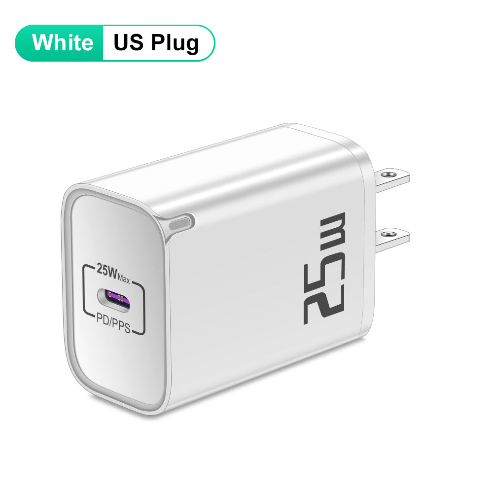Cargador de teléfono móvil de carga rápida PD de 20 W, cabezal de viaje de carga rápida PD de 20 W