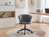 Home Office Chair, Velvet Fabric Swivel Flower Shape Computer Desk Chair for Home Office or Bedroom - V.I.P Digital Presence