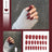 Nail Art Fake Nails Stiletto Tips Clear Press on Long False with Glue Coffin Stick Display Full Cover Artificial Designs Matte - V.I.P Digital Presence