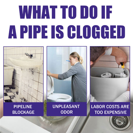 JAKEHOE Pipe Dredge Powder, Household Kitchen And Bathroom Drain Water Clogging Dredging Deodorizing Pipe Cleaning Powder - V.I.P Digital Presence
