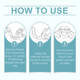 Braces Cleansing Mousse, Teeth And Mouth Fresher Corrector Gentle Cleansing Foam - V.I.P Digital Presence