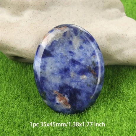 Thumb Worry Stones Oval Massage Quartz Healing Crystal Chakra Energy Therapy Meditation Spiritual Natural Gemstone Decor - V.I.P Digital Presence