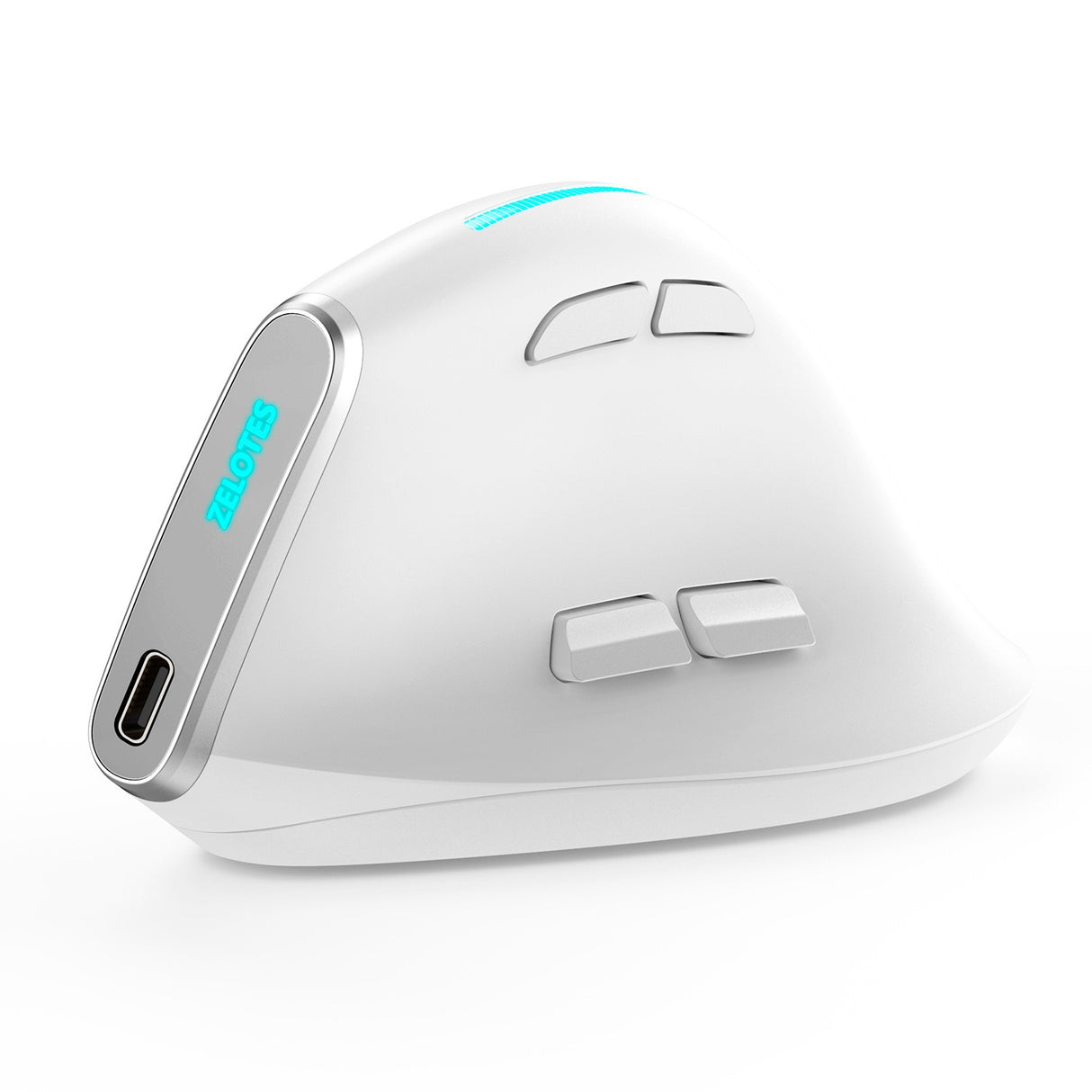 ZELOTES master F36 vertical grip ergonomics mouse proof hand the third mock examination charging Bluetooth programmable - V.I.P Digital Presence
