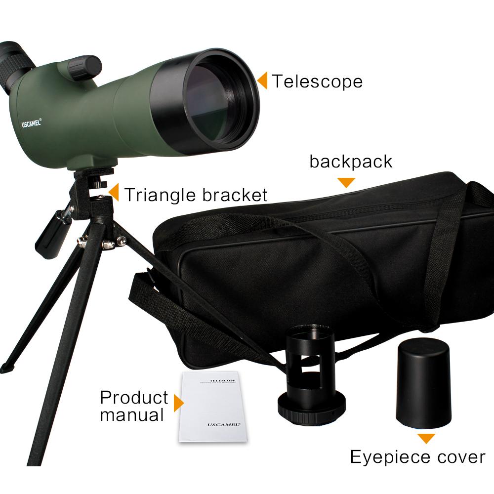 USCAMEL Bird Watching Waterproof Spotting Scope - 20-60x60 Zoom Monocular Telescope - With Tripod - with Camera Photography Ada - V.I.P Digital Presence