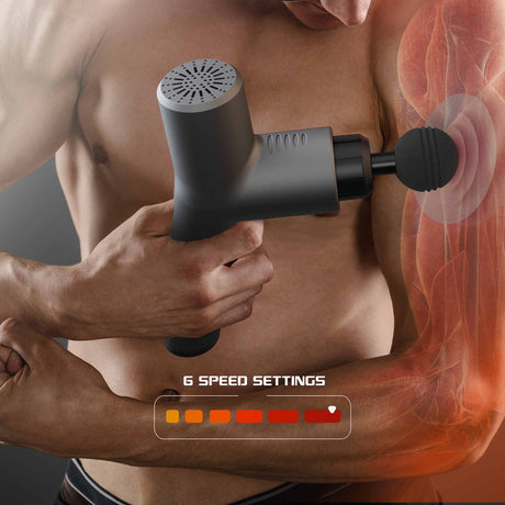 Electric massage gun fascia gun with hot and cold therapy fitness exercise muscle relaxation instrument - V.I.P Digital Presence