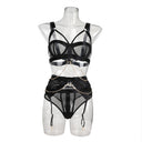 New Mesh Perspective Temptation Metal Chain Interwoven Splicing Hollow Bra Sexy Sex Underwear - V.I.P Digital Presence