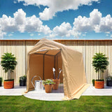 7x8 ft Outdoor Portable Gazebo Storage Shelter Shed with 2 Roll up Zipper Doors & Vents Carport - V.I.P Digital Presence