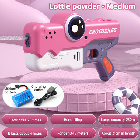 Cute Crocodile Automatic Electric Water Gun Summer Toy Gun Beach Outdoor Water Fight Toys - V.I.P Digital Presence