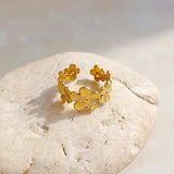 European and American Fashion INS Style Flower Ring Open Ring - V.I.P Digital Presence