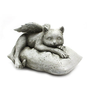 Angel cat and dog ornaments resin pet tombstone commemorative stone garden animal statue - V.I.P Digital Presence