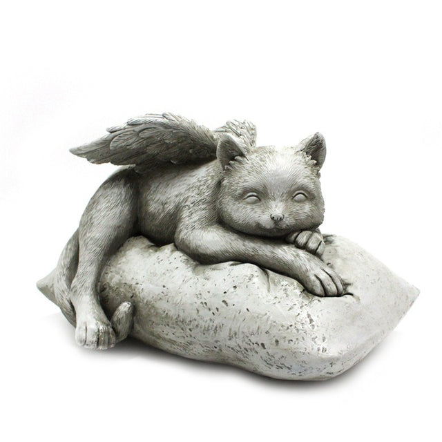 Angel cat and dog ornaments resin pet tombstone commemorative stone garden animal statue - V.I.P Digital Presence