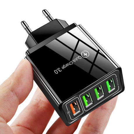 4USB mobile phone charger, multi port USB charging head charger - V.I.P Digital Presence
