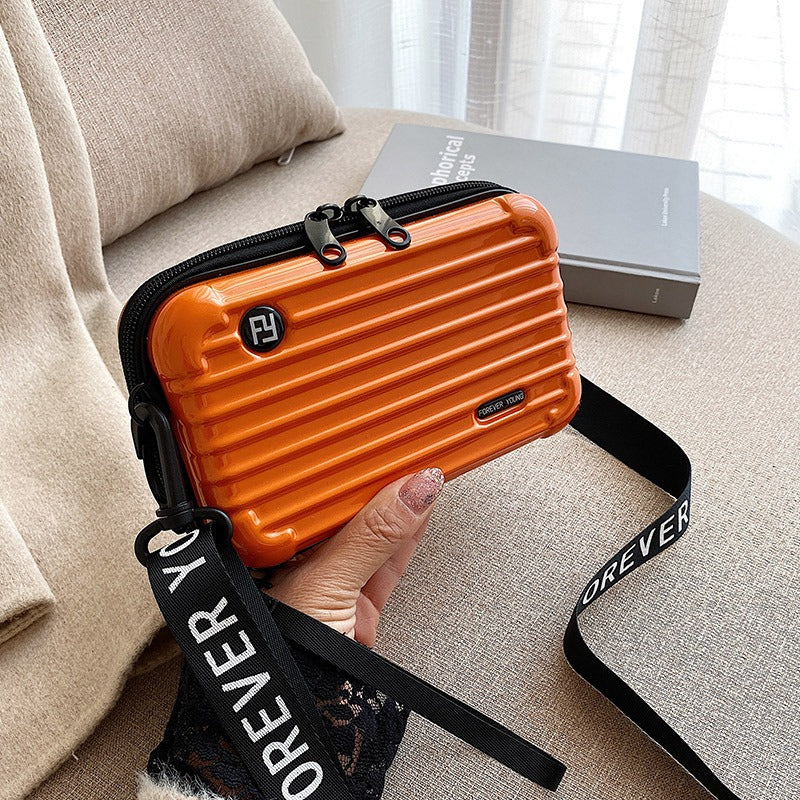 PC hard shell toiletry bag 7-inch shoulder crossbody bag hand storage bag suitcase small bag - V.I.P Digital Presence