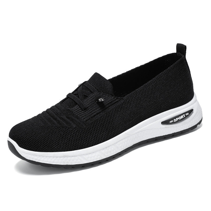 Summer flat bottomed shallow mouth walking shoes fly woven breathable lazy shoes one foot sole shoes - V.I.P Digital Presence