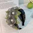 Fashionable handmade fabric exaggerated flower headwear - V.I.P Digital Presence