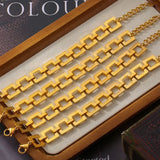 Titanium Steel Hollow Square Chain Bracelet - V.I.P Digital Presence