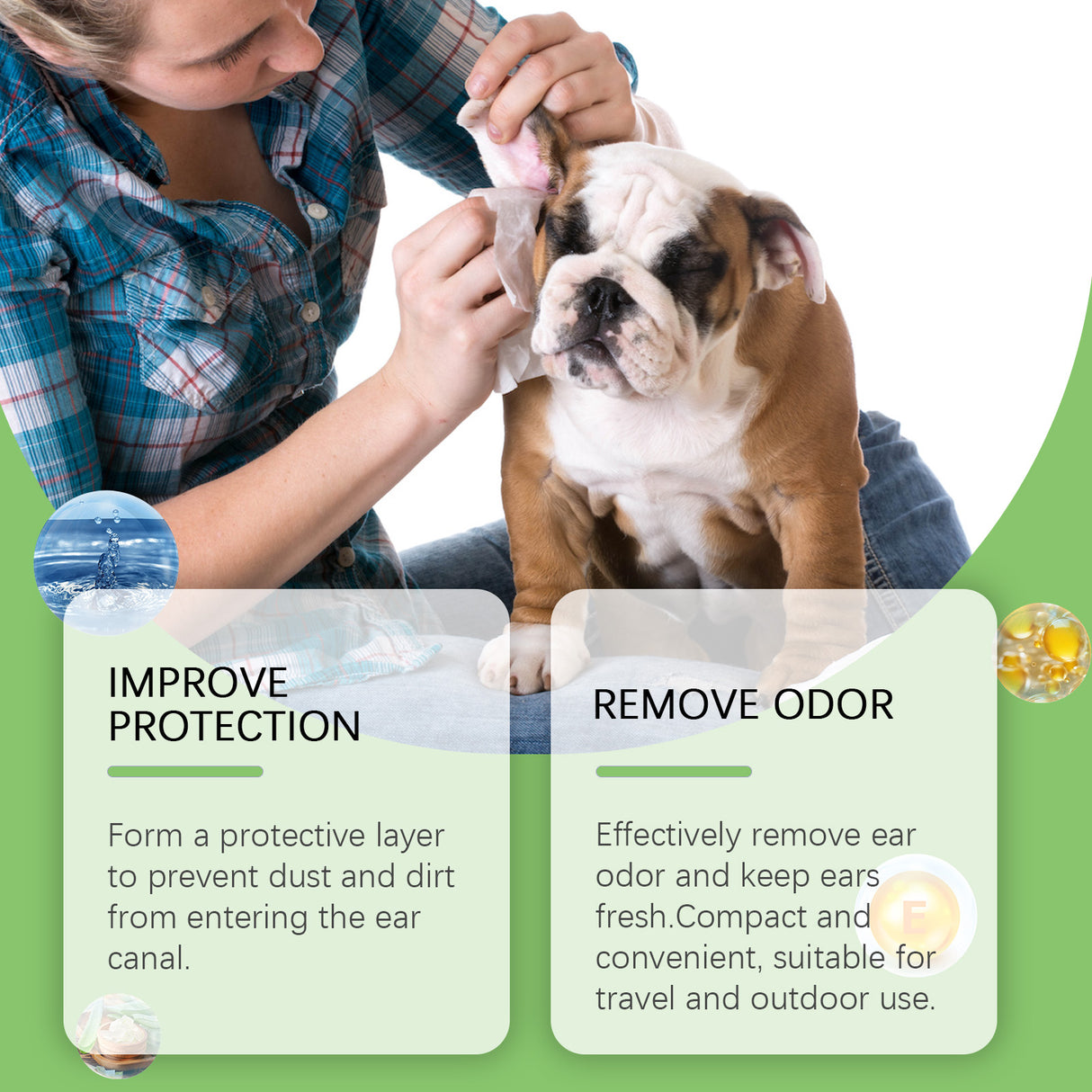Ear Cleaning Pad For Cats And Dogs Soothes Pet Ear Canal Discomfort And Cleans Ear Dirt - V.I.P Digital Presence