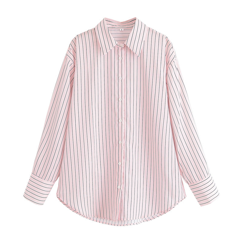 Long-Sleeved Fashion Loose Casual Design Sense Shirt Top - V.I.P Digital Presence