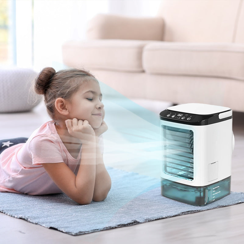 3-speed Portable Mini Air Cooler (900ML Tank) - Fan & Humidifier. For bedroom/office. - V.I.P Digital Presence