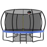 12FT Recreational Kids Trampoline with Safety Enclosure Net & Ladder, Outdoor Recreational Trampolines - V.I.P Digital Presence