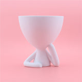 Cartoon cheek support abstract figurine desktop decoration creative home - V.I.P Digital Presence