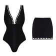 V-neck hollow sexy one-piece swimsuit women's set - V.I.P Digital Presence