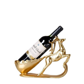 Creative Golden Deer Wine Rack Living Room Wine Cabinet Decoration Home TV Cabinet Decoration Red Wine Rack Decorative Crafts - V.I.P Digital Presence