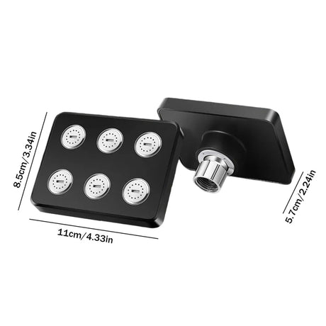 High Pressure Shower Head Water Saving Rainfall Showerhead 360 Degree Rotatable Filter Faucet Tap Shower Bathroom Accessories - V.I.P Digital Presence