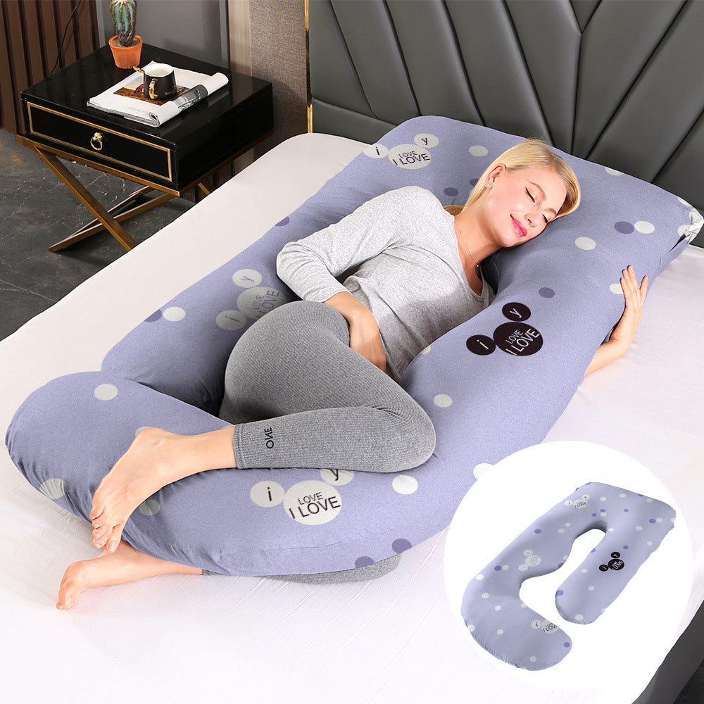 Pregnant women's pillow waist protection side sleeping slope pillow J-shaped pregnancy sleeping pillow - V.I.P Digital Presence