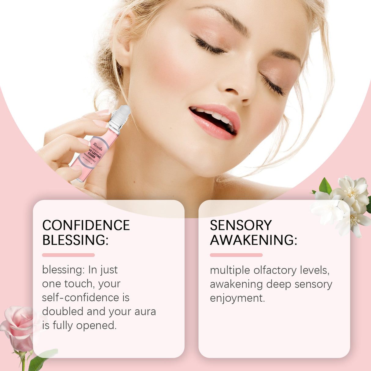 Women's Roller Perfume Lasting Fragrance Portable Rose Light Everyday Fresh Exudes A Niche Appeal Perfume - V.I.P Digital Presence