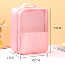 Twill Oxford Cloth Shoes Travel Storage Bags Three-layer Waterproof Shoe Bag