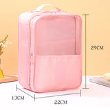 Twill Oxford Cloth Shoes Travel Storage Bags Three-layer Waterproof Shoe Bag