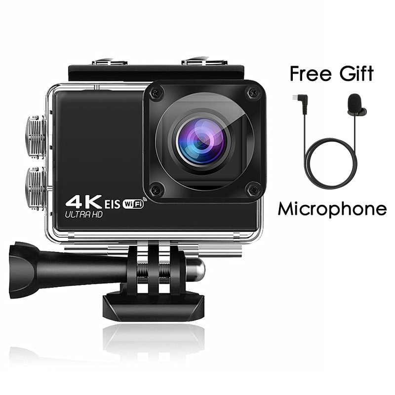 H10 EIS Anti-shake Action Camera Ultra HD 4K / 60fps WiFi 2.0" 170D Underwater Waterproof Cam Helmet Vedio Go Sport Pro Came - V.I.P Digital Presence