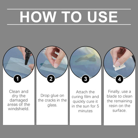 Windshield Repair Adhesive, Windshield Cracks And Scratches Repair Clear Vision Repair Adhesive - V.I.P Digital Presence
