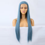 Long Straight Blue Wigs Natural Synthetic Hair Heat Resistant Wigs for Women Girls Cosplay - V.I.P Digital Presence