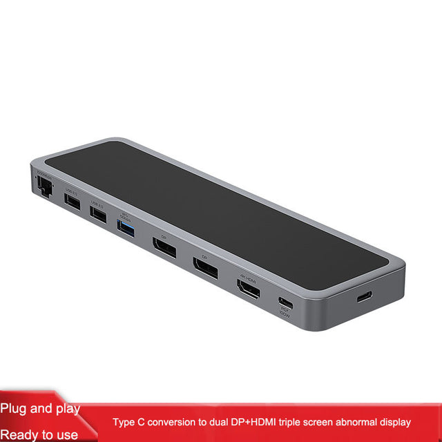 Type-C docking station expands 4K60Hz video dual output differential display docking station dual DP HDMI multi screen different - V.I.P Digital Presence