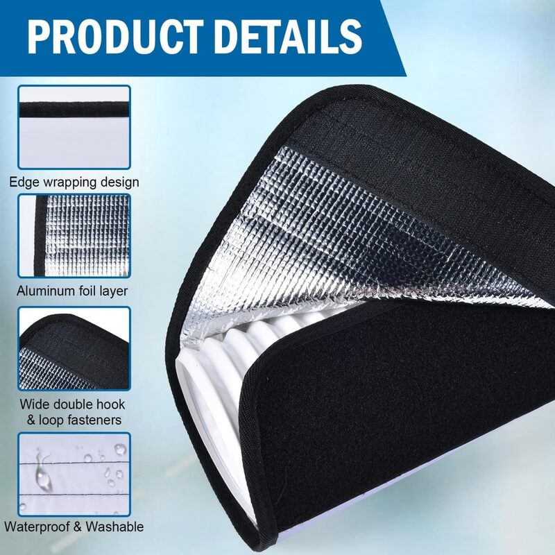 CA Insulated Hose Cover, Reusable Wrap, Duct Vent Cover, AC Pipe Protectors, Home Tool - V.I.P Digital Presence