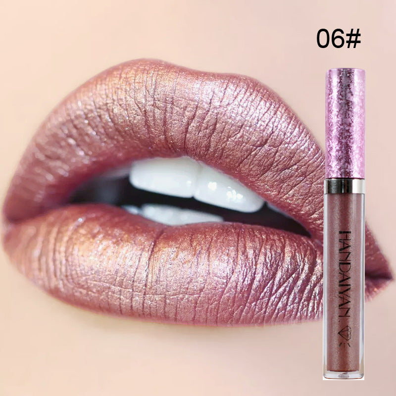 handaiyan Diamond Pearl Lip Gloss Non-Stick Cup Mermaid Lip Gloss Lipstick - V.I.P Digital Presence