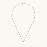 1 Carat Moissanite 925 Sterling Silver Pendant Necklace - V.I.P Digital Presence